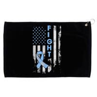 Prostate Cancer Awareness Fight American Flag Gifts Grommeted Golf Towel