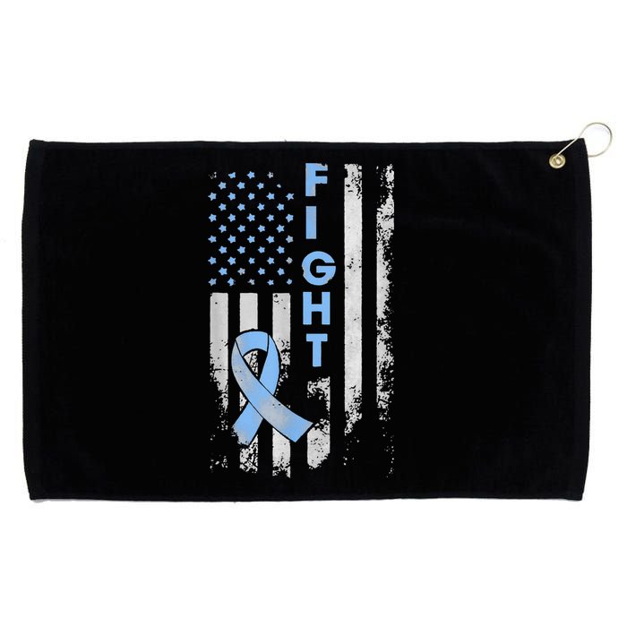 Prostate Cancer Awareness Fight American Flag Gifts Grommeted Golf Towel