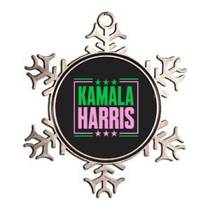 Pretty Cute Aka Kamala Harris 2024 Im With Her Kamala Metallic Star Ornament