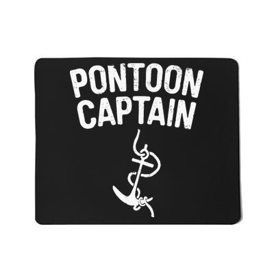 Pontoon Captain Anchor Captain Skipper Mousepad