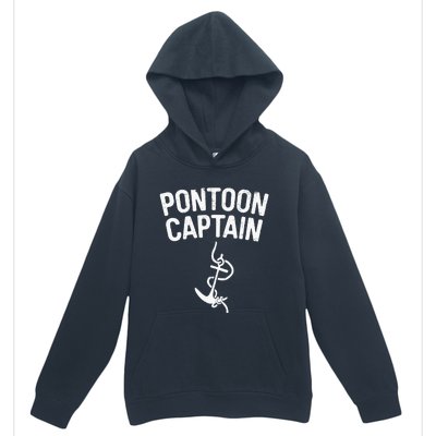 Pontoon Captain Anchor Captain Skipper Urban Pullover Hoodie