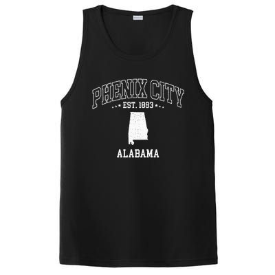 Phenix City Alabama Al Vintage Throwback PosiCharge Competitor Tank