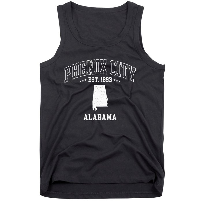 Phenix City Alabama Al Vintage Throwback Tank Top