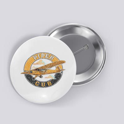 Piper Cub Aircraft Air Flight Plane Air Space Enthusiast Button