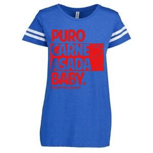 Puro Carne Asada Gorditoyguapo Enza Ladies Jersey Football T-Shirt