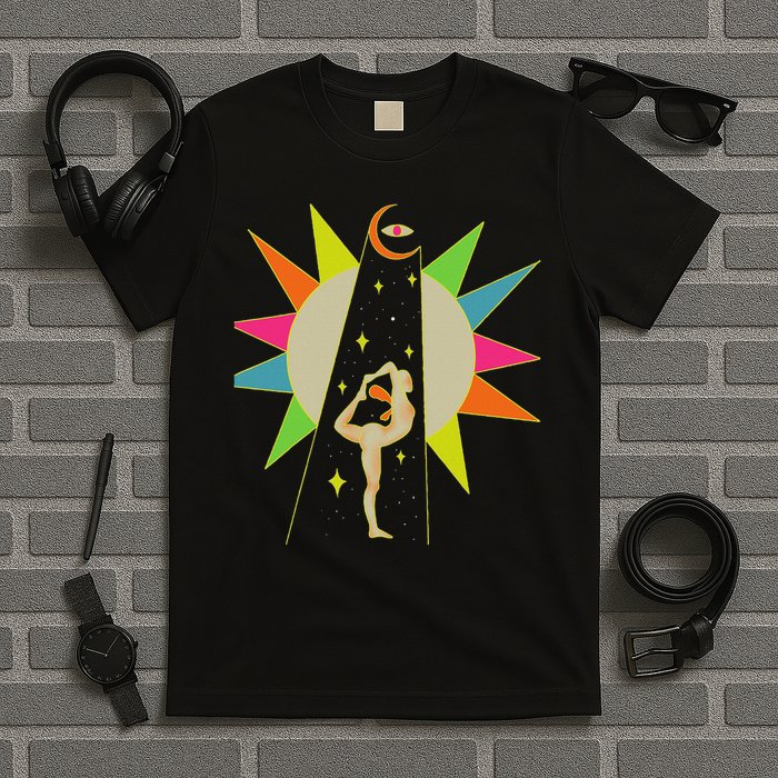 Psychedelic Crazy Abstract Art Sick Colorful Hippie Trippy T-Shirt