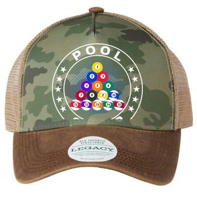Pool Champ Billiards Pool Player Fun Legacy Tie Dye Trucker Hat