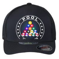 Pool Champ Billiards Pool Player Fun Flexfit Unipanel Trucker Cap