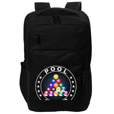 Pool Champ Billiards Pool Player Fun Impact Tech Backpack