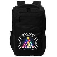 Pool Champ Billiards Pool Player Fun Impact Tech Backpack
