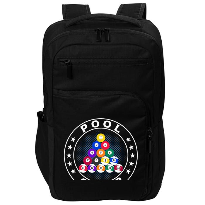 Pool Champ Billiards Pool Player Fun Impact Tech Backpack