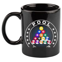 Pool Champ Billiards Pool Player Fun 11oz C Handle Ceramic Mug