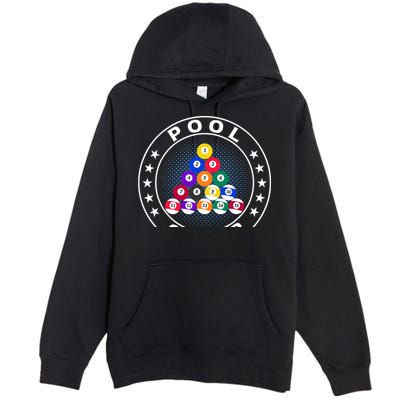 Pool Champ Billiards Pool Player Fun Premium Pullover Hoodie