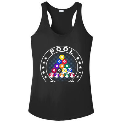 Pool Champ Billiards Pool Player Fun Ladies PosiCharge Competitor Racerback Tank
