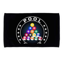 Pool Champ Billiards Pool Player Fun Microfiber Hand Towel