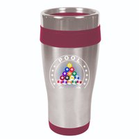 Pool Champ Billiards Pool Player Fun 16oz Travel Tumbler
