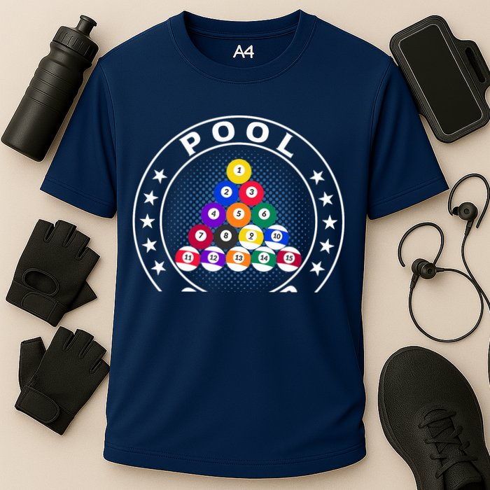 Pool Champ Billiards Pool Player Fun Performance Shirt