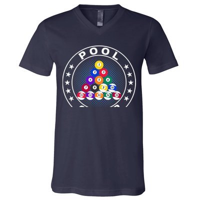 Pool Champ Billiards Pool Player Fun V-Neck T-Shirt