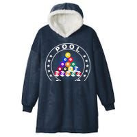 Pool Champ Billiards Pool Player Fun Hooded Wearable Blanket