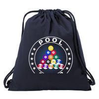 Pool Champ Billiards Pool Player Fun Drawstring Bag
