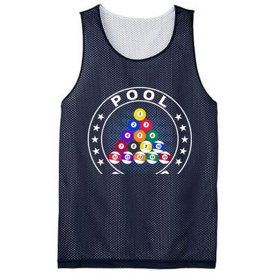 Pool Champ Billiards Pool Player Fun Mesh Reversible Basketball Jersey Tank