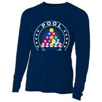 Pool Champ Billiards Pool Player Fun Cooling Performance Long Sleeve Crew