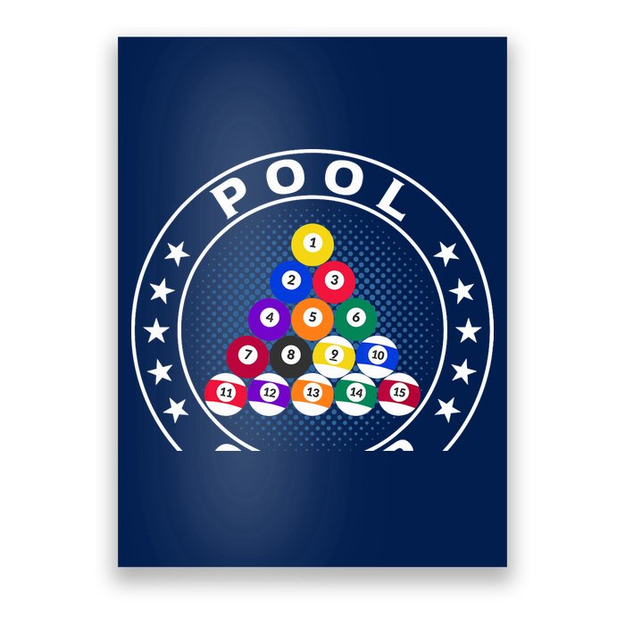 Pool Champ Billiards Pool Player Fun Poster