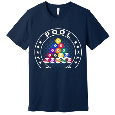 Pool Champ Billiards Pool Player Fun Premium T-Shirt