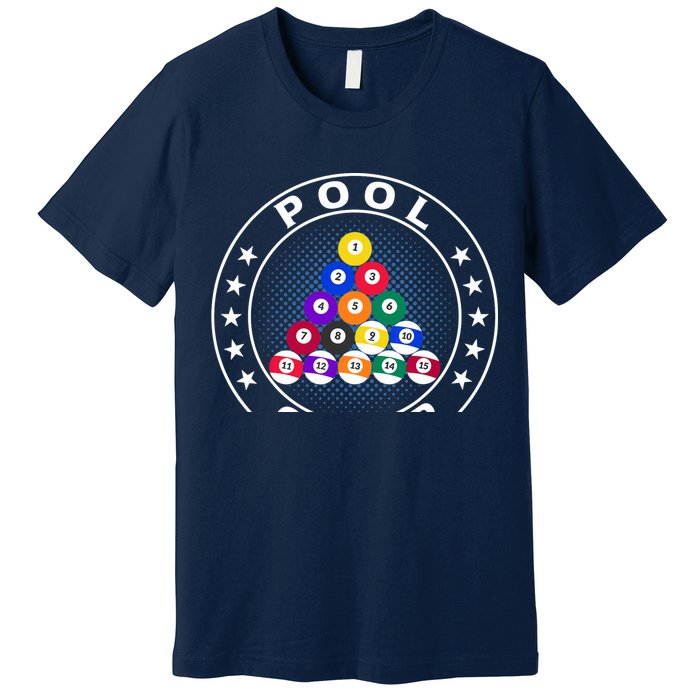 Pool Champ Billiards Pool Player Fun Premium T-Shirt
