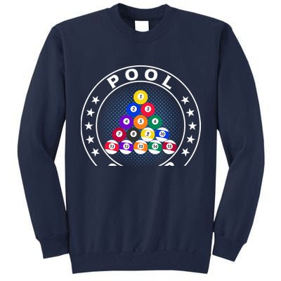 Pool Champ Billiards Pool Player Fun Tall Sweatshirt