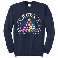 Pool Champ Billiards Pool Player Fun Tall Sweatshirt
