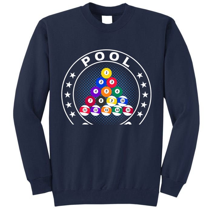 Pool Champ Billiards Pool Player Fun Tall Sweatshirt