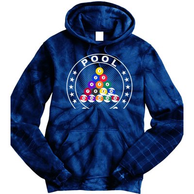 Pool Champ Billiards Pool Player Fun Tie Dye Hoodie