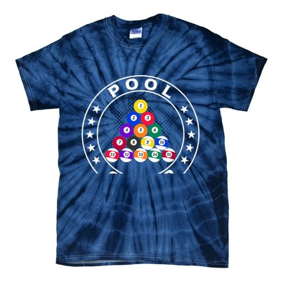 Pool Champ Billiards Pool Player Fun Tie-Dye T-Shirt