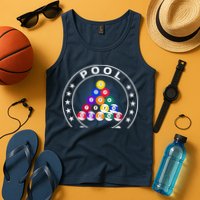 Pool Champ Billiards Pool Player Fun Tank Top