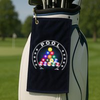 Pool Champ Billiards Pool Player Fun Golf Towel