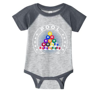 Pool Champ Billiards Pool Player Fun Infant Baby Jersey Bodysuit