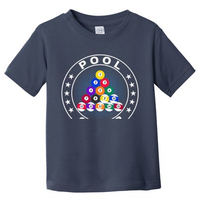 Pool Champ Billiards Pool Player Fun Toddler T-Shirt