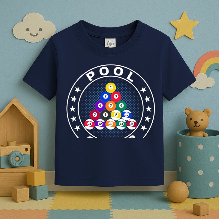 Pool Champ Billiards Pool Player Fun Toddler T-Shirt