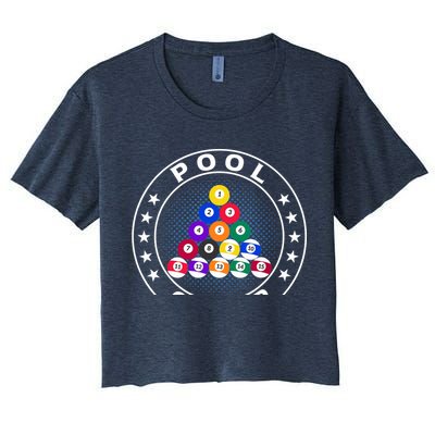 Pool Champ Billiards Pool Player Fun Crop Top