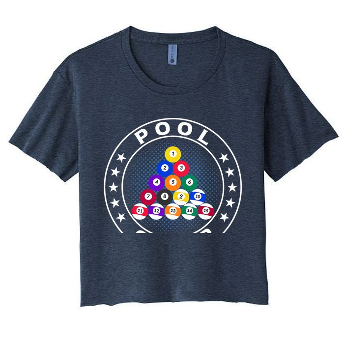 Pool Champ Billiards Pool Player Fun Crop Top