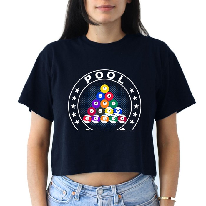 Pool Champ Billiards Pool Player Fun Crop Top