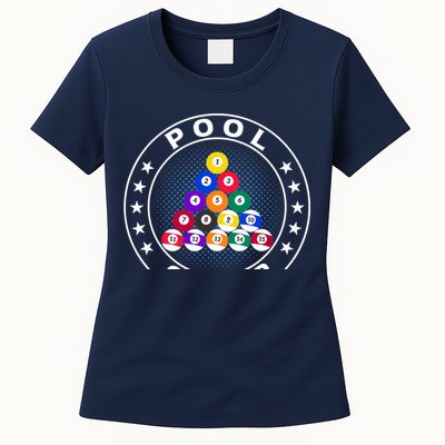 Pool Champ Billiards Pool Player Fun Womens T-Shirt