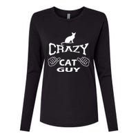 Pet Cat Breed Crazy Guy Gift Idea Feline Lover Womens Cotton Relaxed Long Sleeve T-Shirt