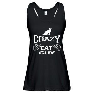 Pet Cat Breed Crazy Guy Gift Idea Feline Lover Ladies Essential Flowy Tank