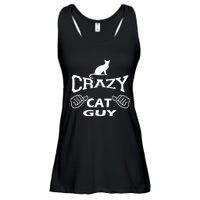 Pet Cat Breed Crazy Guy Gift Idea Feline Lover Ladies Essential Flowy Tank