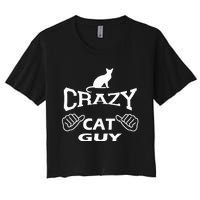 Pet Cat Breed Crazy Guy Gift Idea Feline Lover Women's Crop Top Tee