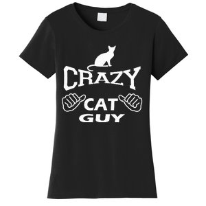 Pet Cat Breed Crazy Guy Gift Idea Feline Lover Women's T-Shirt