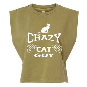 Pet Cat Breed Crazy Guy Gift Idea Feline Lover Garment-Dyed Women's Muscle Tee