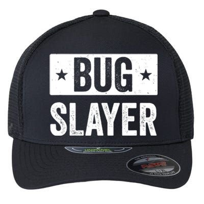 Pest Control Bug Exterminator Bug Slayer Funny Flexfit Unipanel Trucker Cap